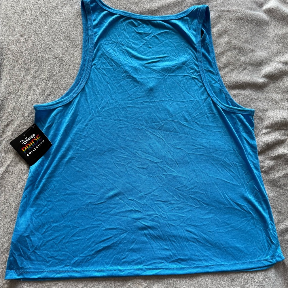 NWT Disney Pride Collection Lilo & Stitch Blue Tank Top Size Large 10-12 - Picture 4 of 4